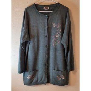 Canada North Sportswear Co. Womens Hummingbird Cardigan Size L